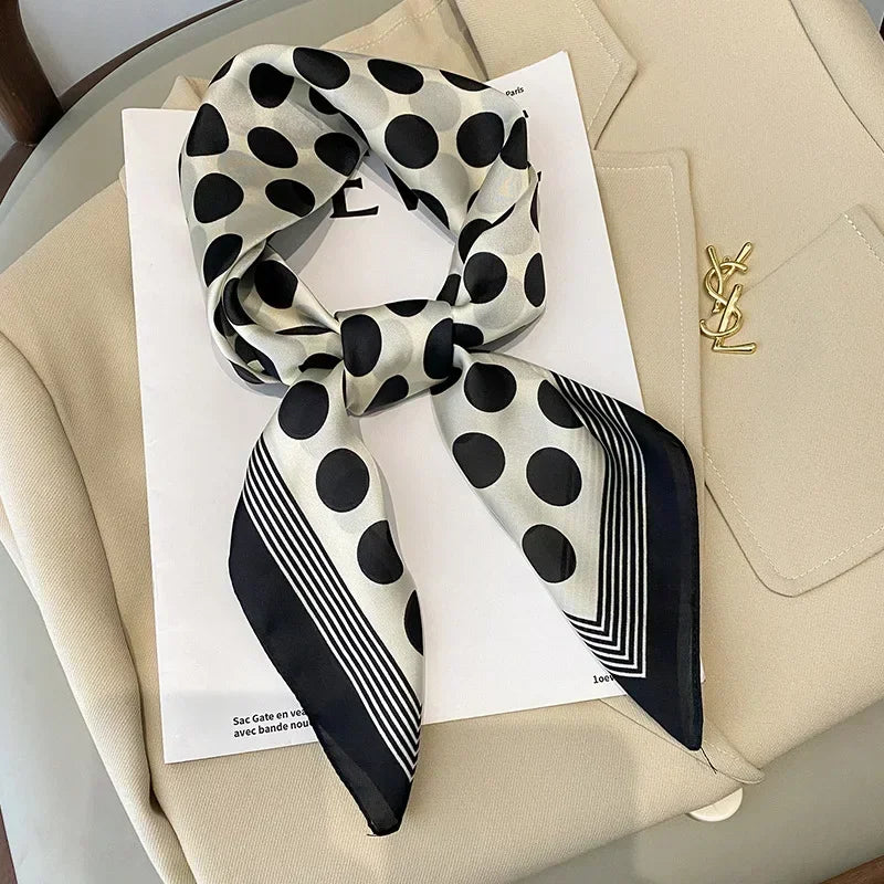 Luxury Silk Square Scarf 
Soft Satin Horse Hairband
