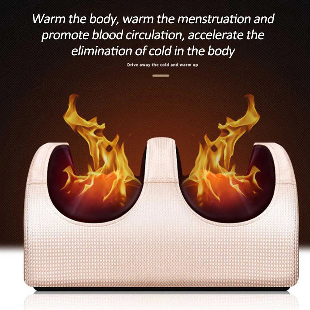 Electric Foot Massager Heating Therapy Hot Compression Shiatsu