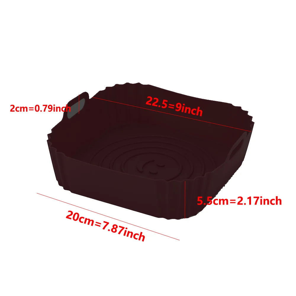 Silicone Air Fryers Oven Baking Tray