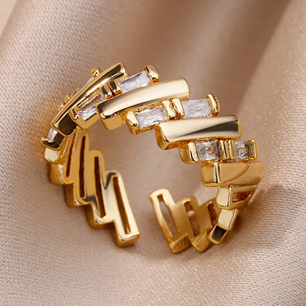 Gold Color Stainless Steel Rings