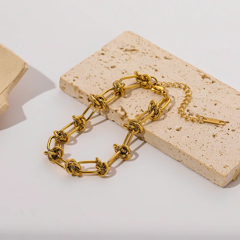 Stainless Steel Gold Color Bracelet