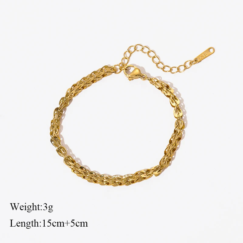 Stainless Steel Gold Color Bracelet
