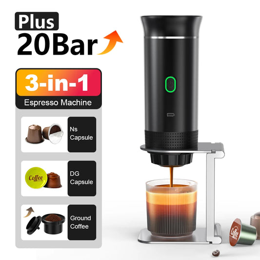 Wireless Portable Espresso Coffee Machine 3-in-1