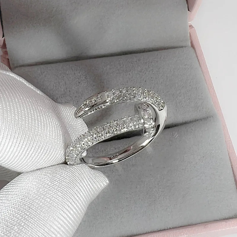 Fashion Punk Cubic Zirconia Ring