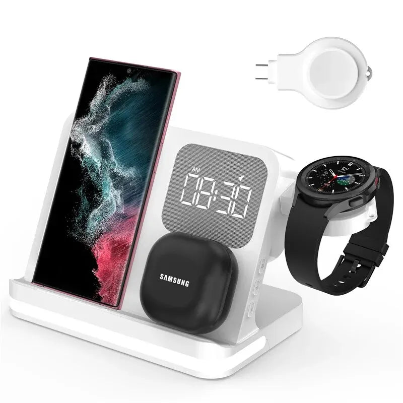 Wireless Charger Stand For iPhone 15 14 Samsung S23 S22 Ultra Fold Z Flip