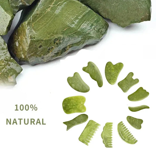 Natural Jade Stone Scraping Gua Sha