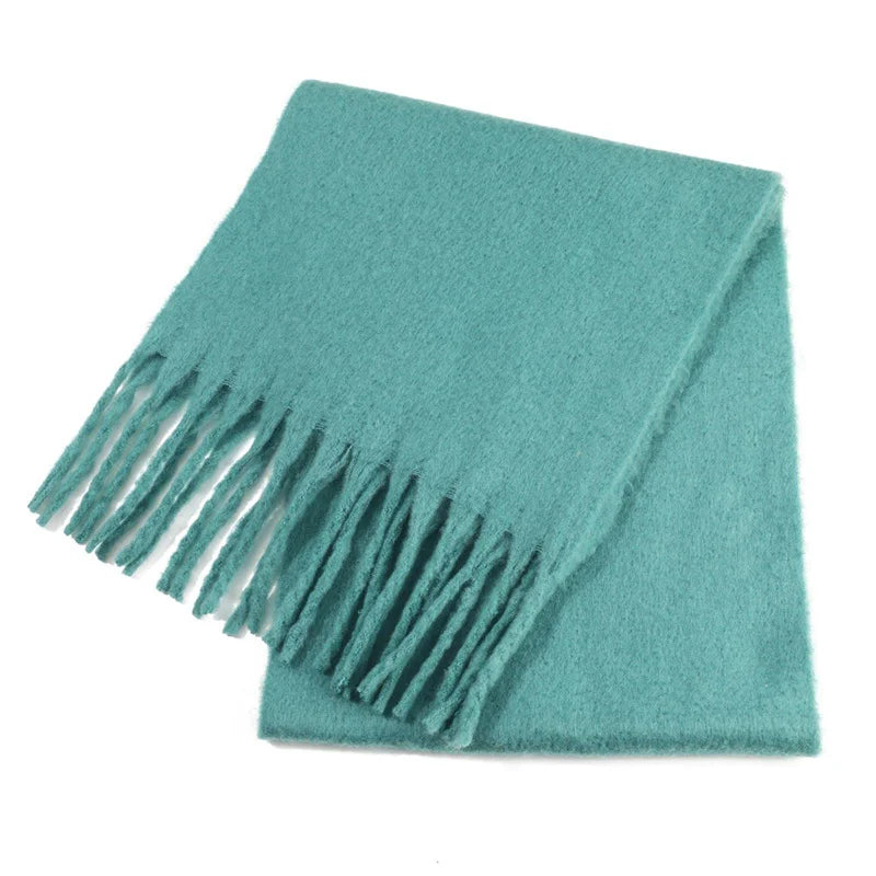 Luxury Cashmere Bright Solid Colors Scarf Winter Shawl