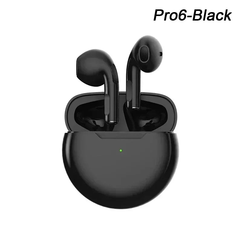 Original Air Pro 6 TWS Wireless Bluetooth Headset 5.3 Headphone Mini Earphone with Mic Charging Box