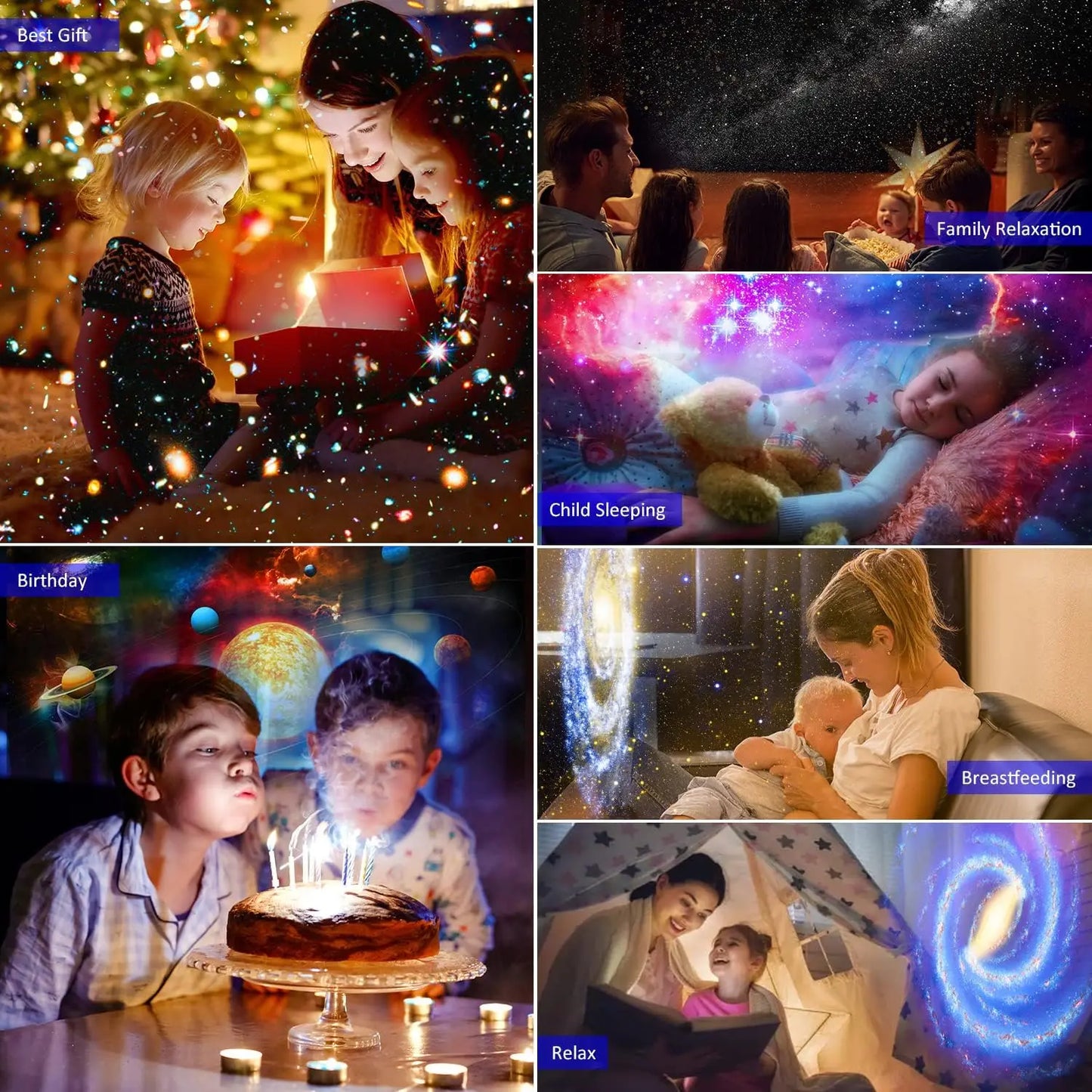 12 in 1 Star Projector Night Light 4K HD Planetarium