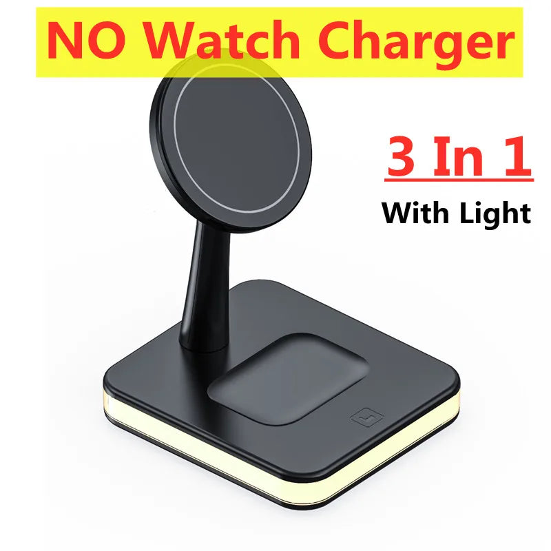 3 In 1 Magnetic Wireless Charger  For iPhone , Apple Watch ,Airpods