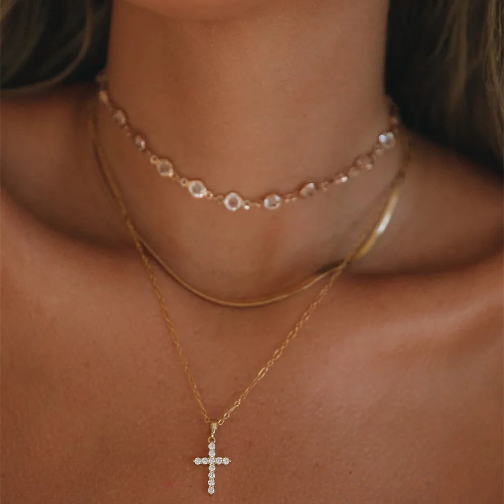 Punk Gold-plate  Head Portrait Coin Pendant Necklace