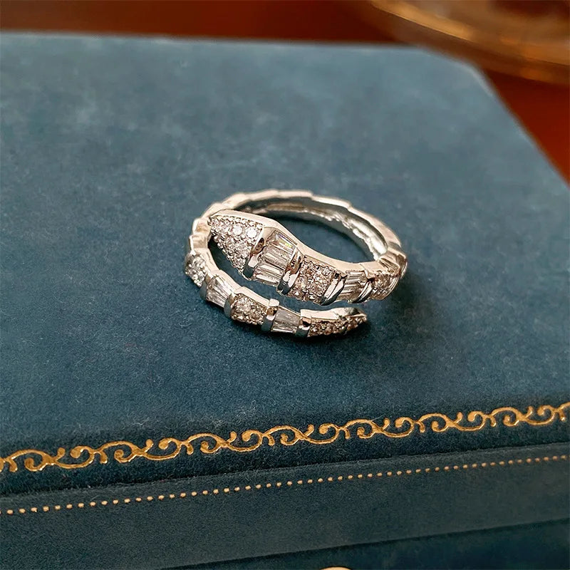 Fashion Punk Cubic Zirconia Ring