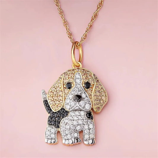 Exquisite Cute Beagle Pendant Necklace for Dog Lovers