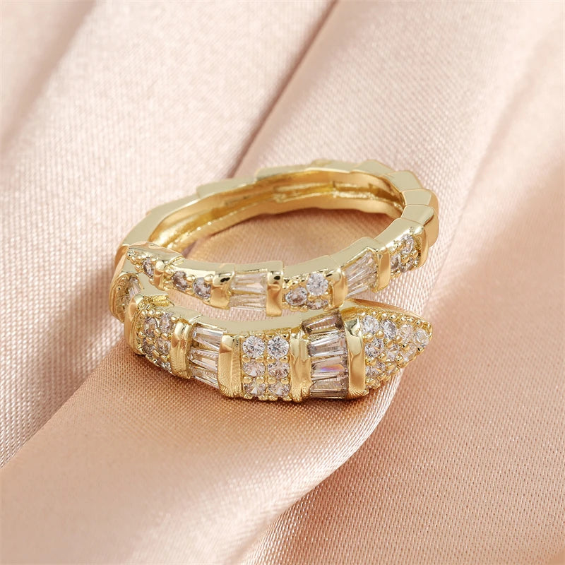 Fashion Punk Cubic Zirconia Ring