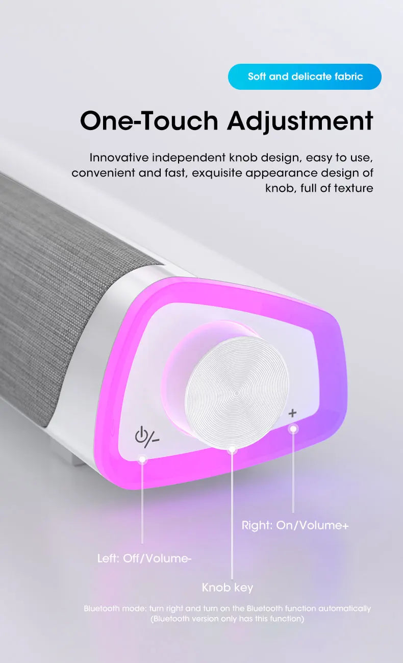 4D Computer Speaker Bar Stereo Sound Subwoofer