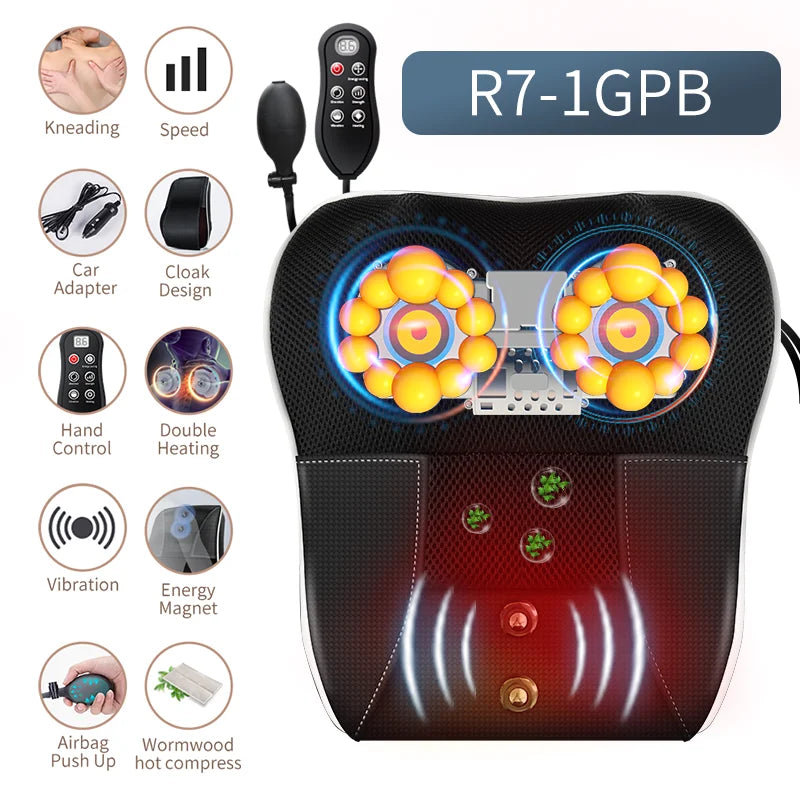Electric Shiatsu Head Neck Cervical traction Body Massager