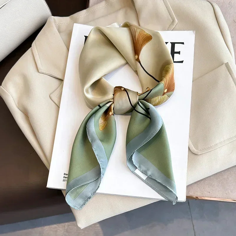 Luxury Silk Square Scarf 
Soft Satin Horse Hairband