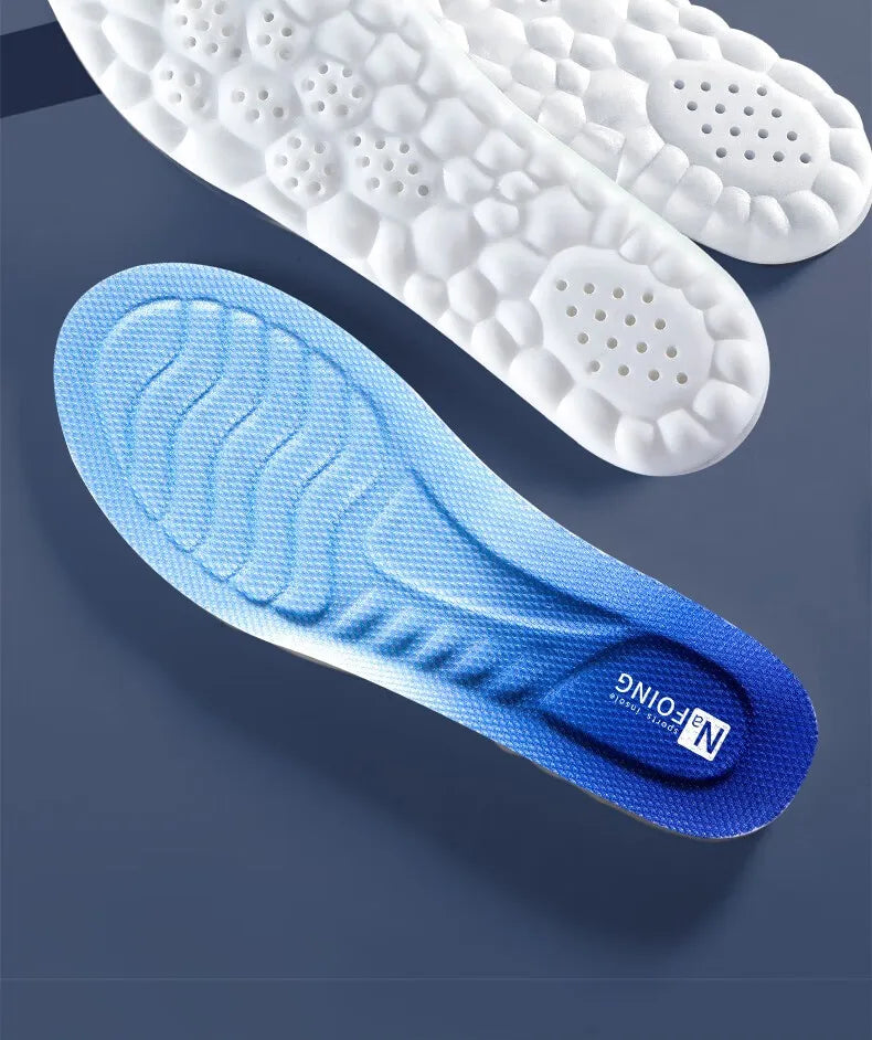 Soft Breathable Shock Absorption  4D Cloud Technology Sports Insoles