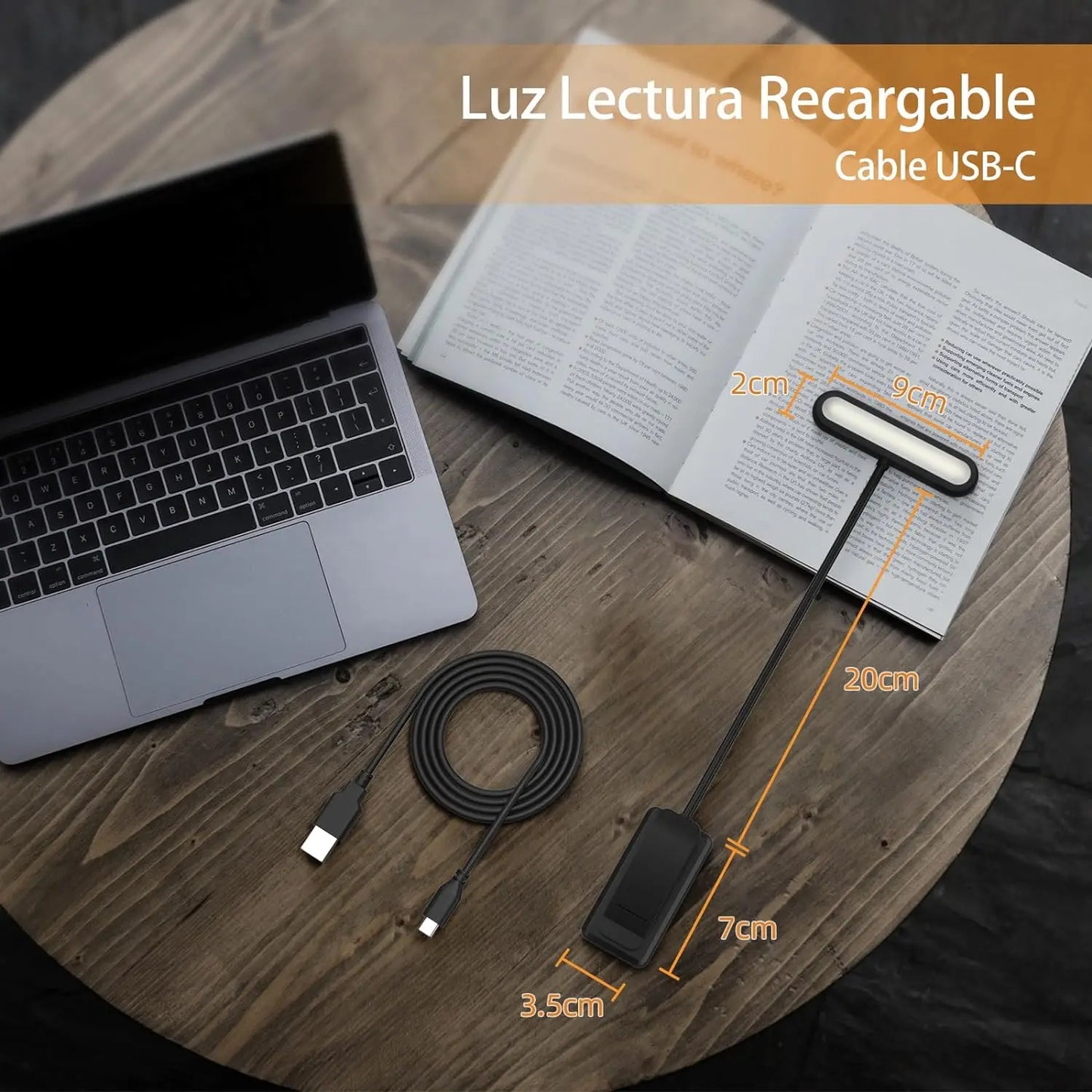 14Leds Book Light USB Rechargeable Reading Light