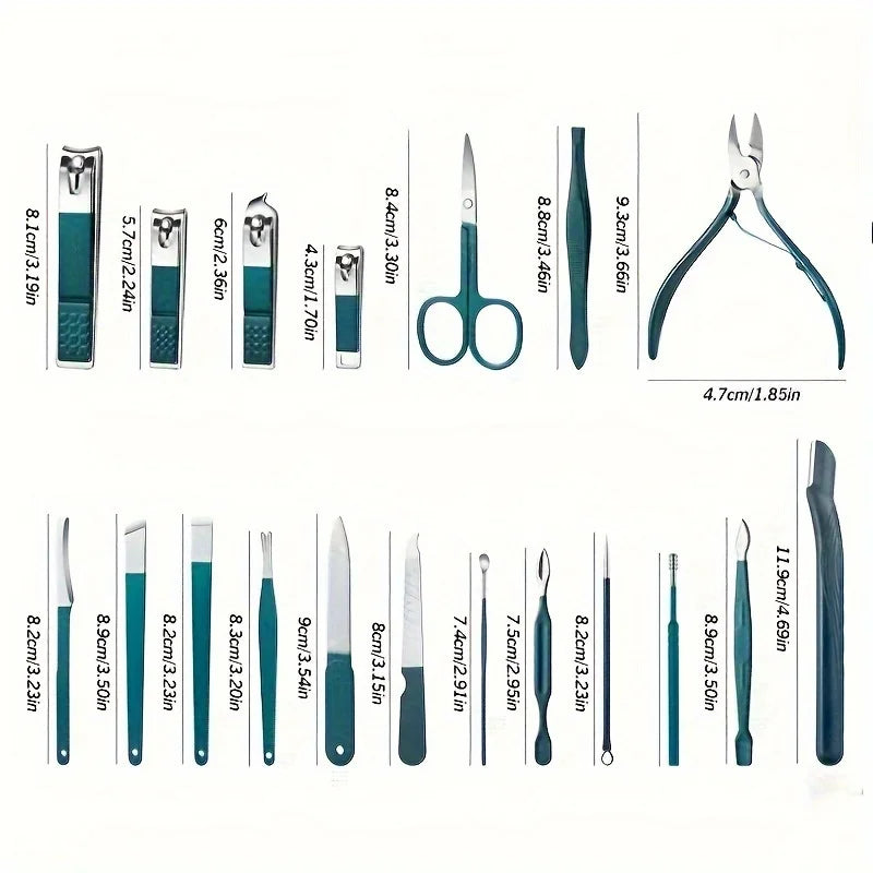 Professional  Piece Nail Care Kit Stainless Steel Manicure & Pedicure Set