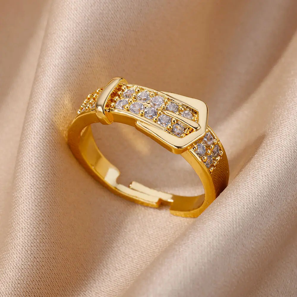 Gold Color Stainless Steel Rings