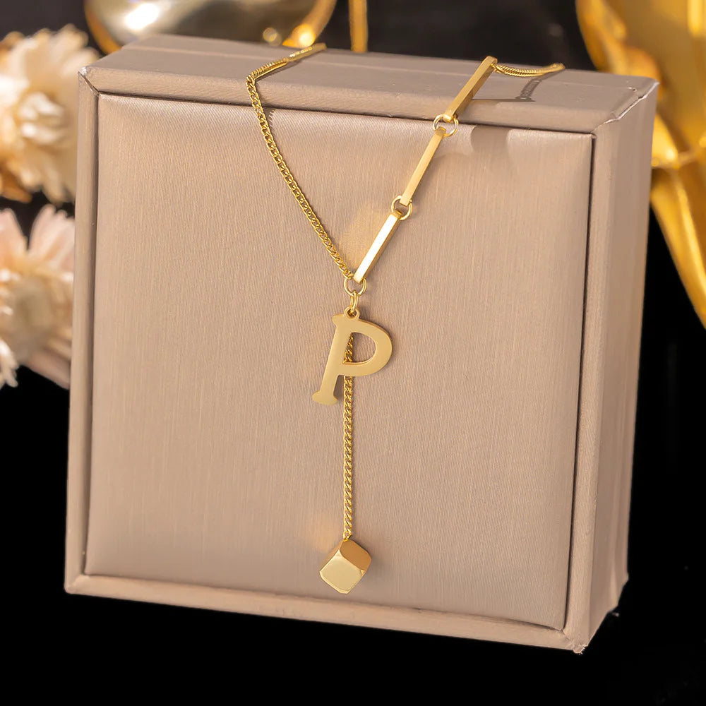Initial Letter Necklace