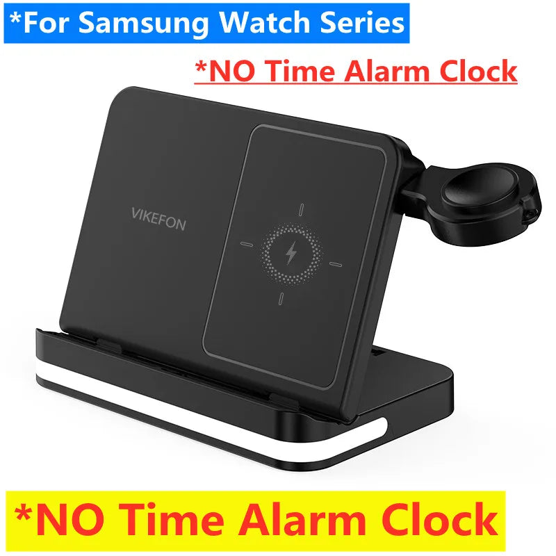 Wireless Charger Stand For iPhone 15 14 Samsung S23 S22 Ultra Fold Z Flip