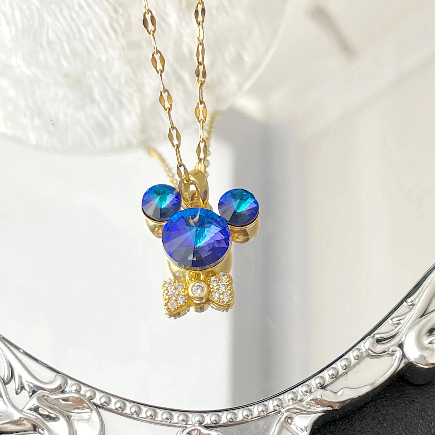 Cartoon Disney with Zircon Necklace