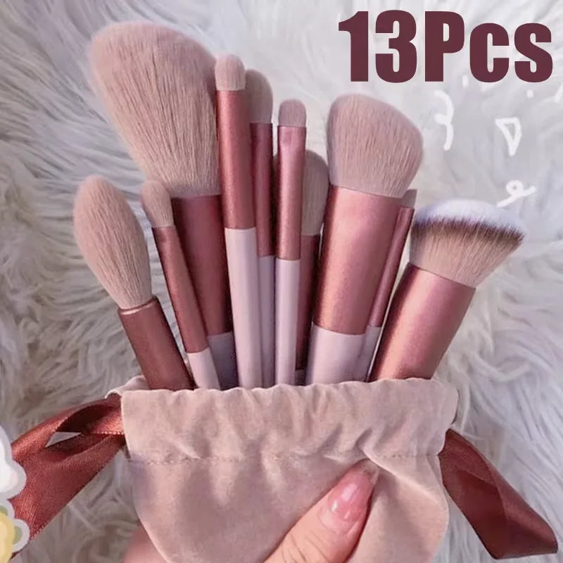 13 PCS Colorful Makeup Brush Set