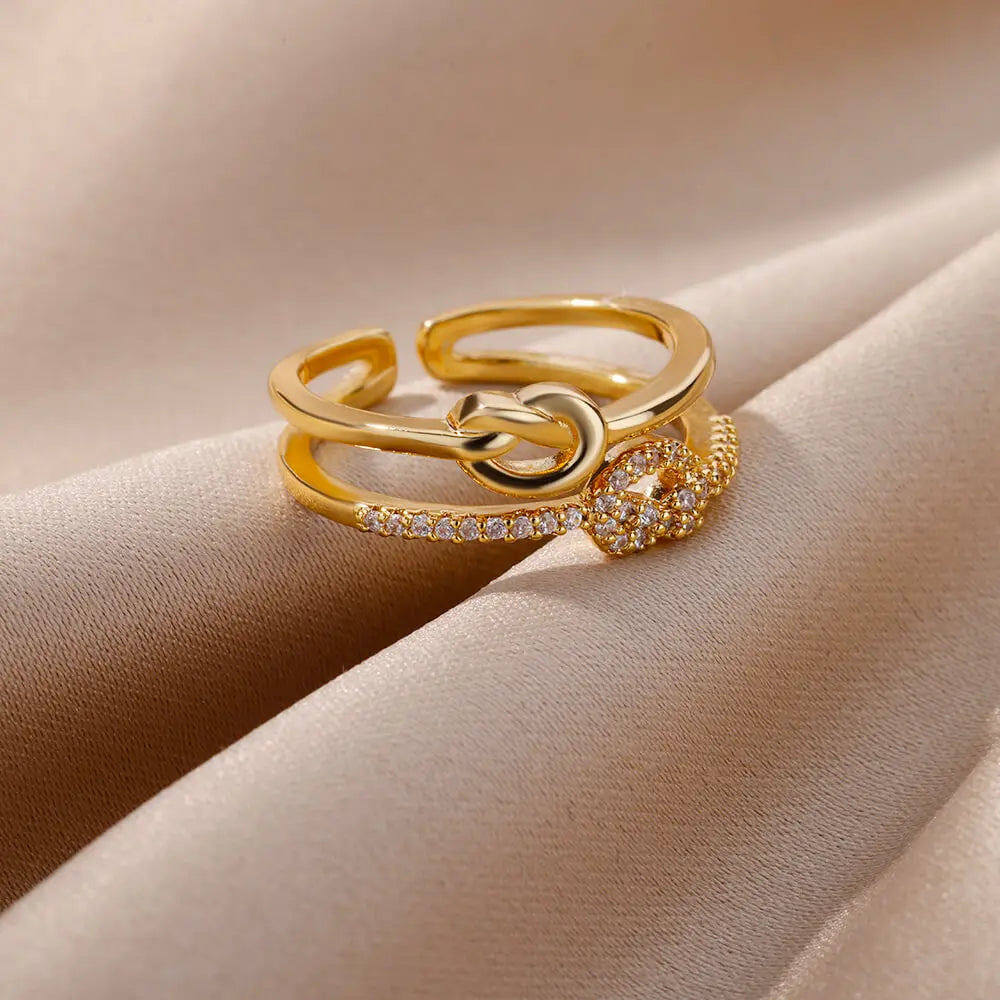 Gold Color Stainless Steel Rings