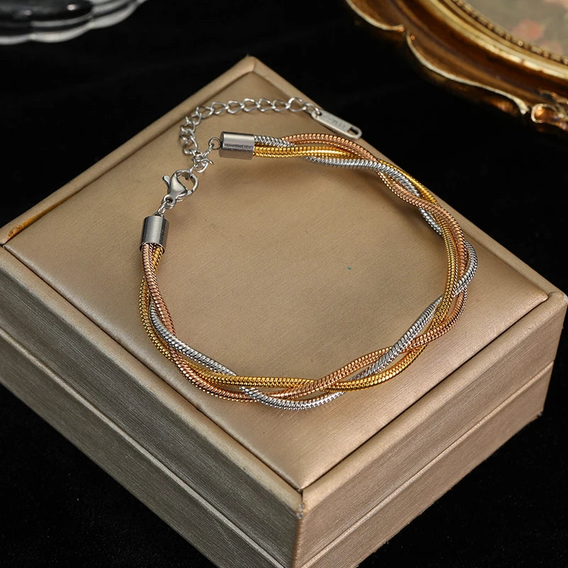 Stainless Steel Gold Color Bracelet