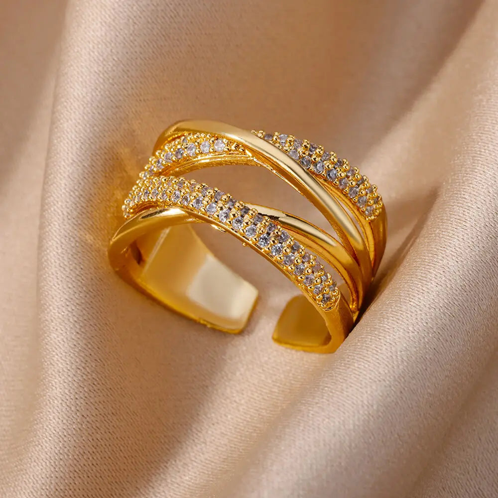 Gold Color Stainless Steel Rings