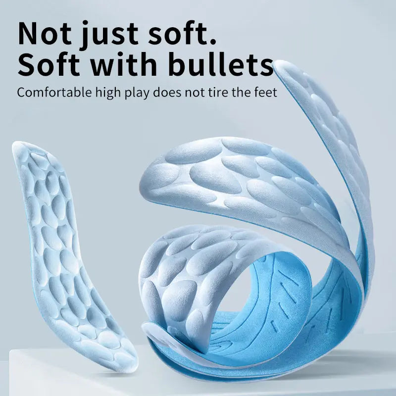 Soft Breathable Shock Absorption  4D Cloud Technology Sports Insoles