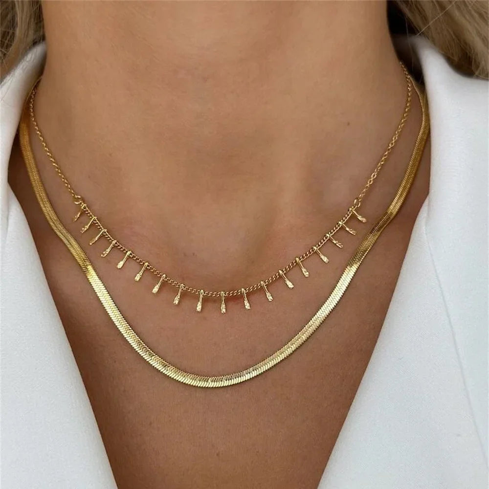 Punk Gold-plate  Head Portrait Coin Pendant Necklace
