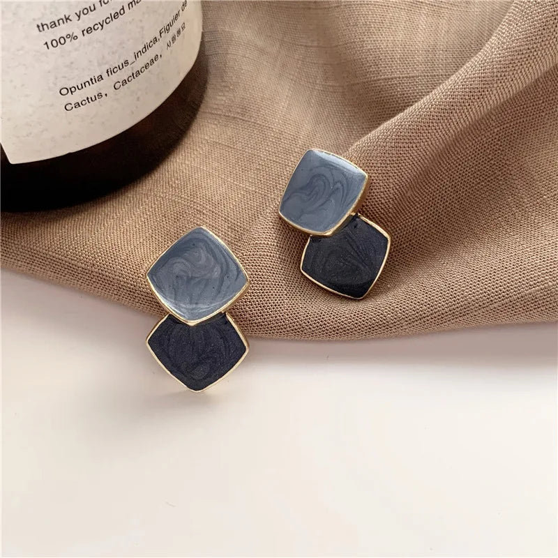 Retro Metal Gold Earrings