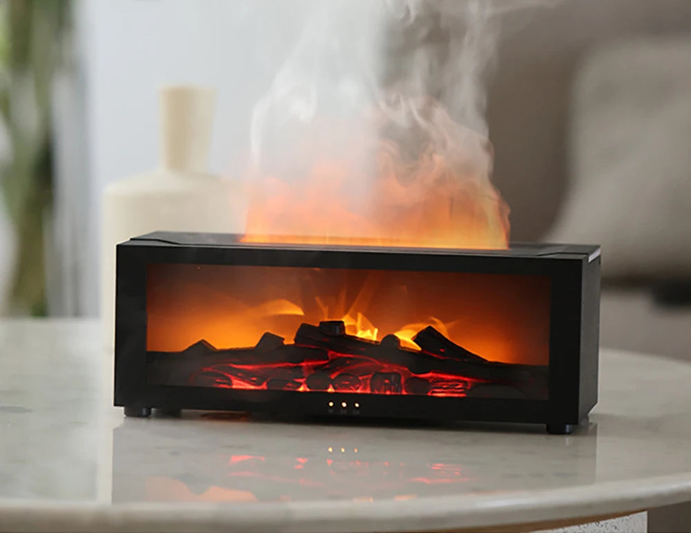 Aroma Humidifier Flame Automatic Fragrance Diffuser With LED Light