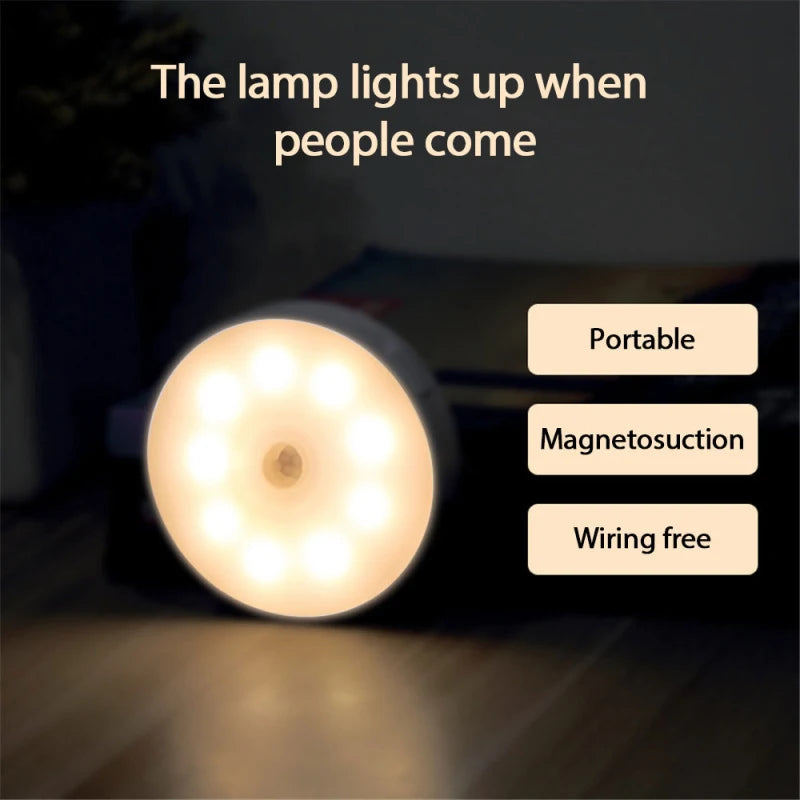 LED Smart Human Body Sensor Night Lamp Emergency Automatic Lighting