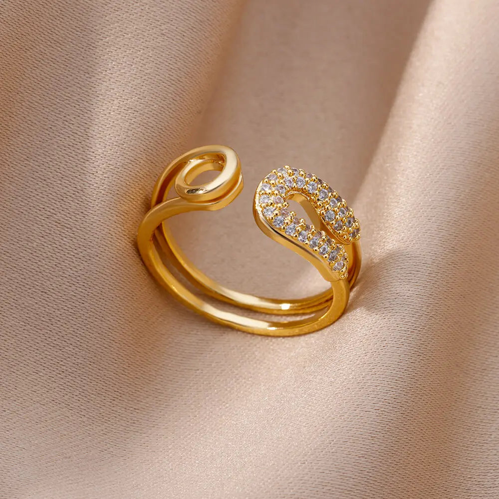 Gold Color Stainless Steel Rings