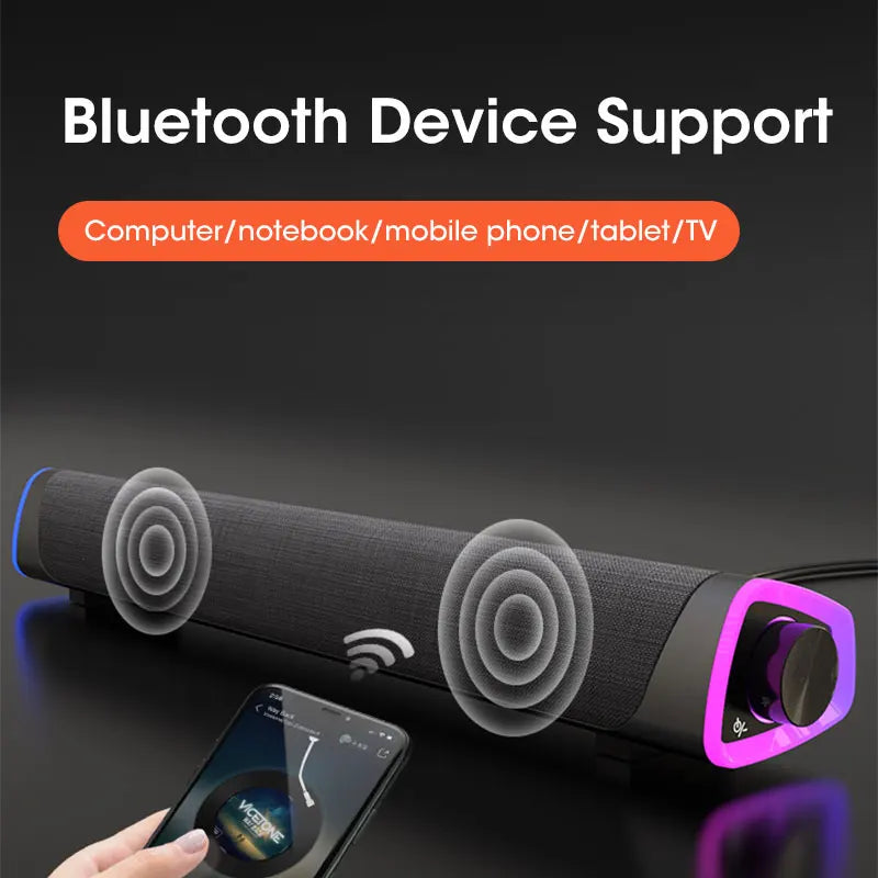 4D Computer Speaker Bar Stereo Sound Subwoofer