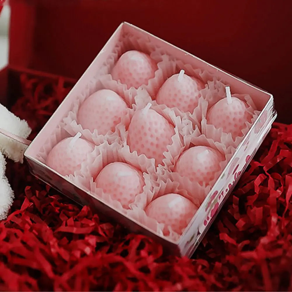 Strawberry Candles Soy Wax Aromatherapy