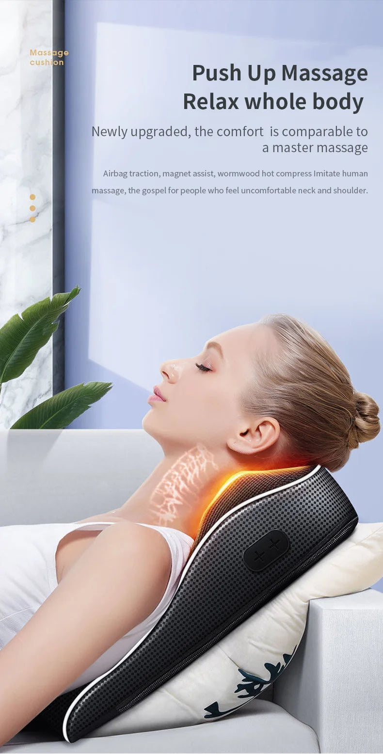 Electric Shiatsu Head Neck Cervical traction Body Massager