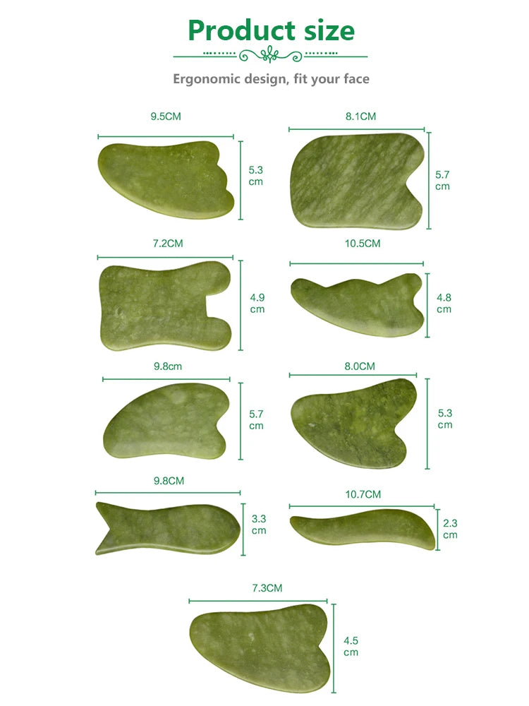 Natural Jade Stone Scraping Gua Sha