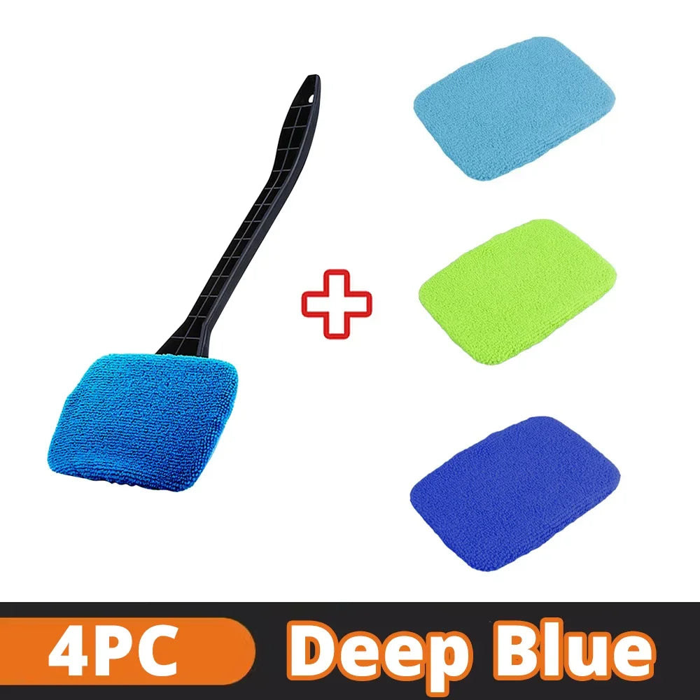 Car Window Cleaner Brush Kit Microfiber