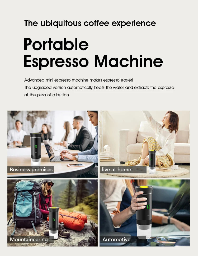 Wireless Portable Espresso Coffee Machine 3-in-1