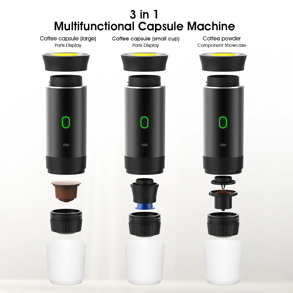 Wireless Portable Espresso Coffee Machine 3-in-1
