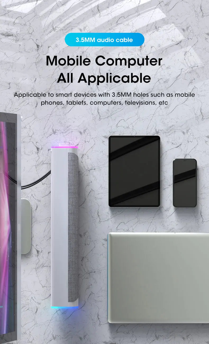 4D Computer Speaker Bar Stereo Sound Subwoofer