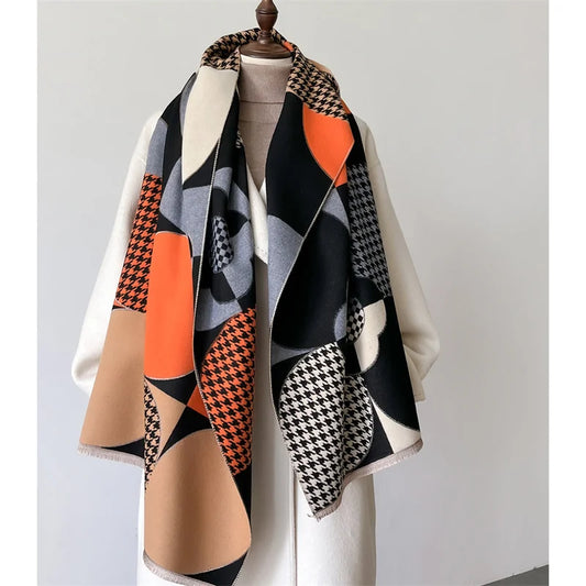 Luxury Winter Scarf Thick Soft Poncho Scarves