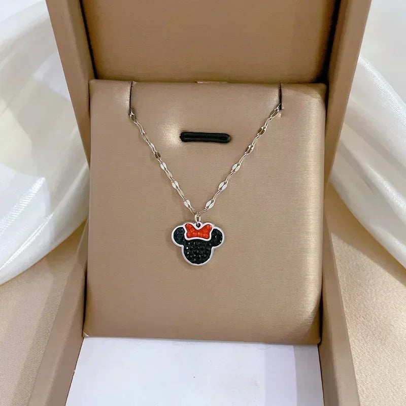 Cartoon Disney with Zircon Necklace