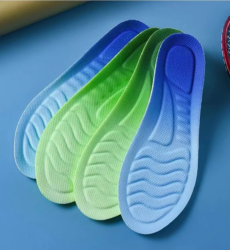 Soft Breathable Shock Absorption  4D Cloud Technology Sports Insoles