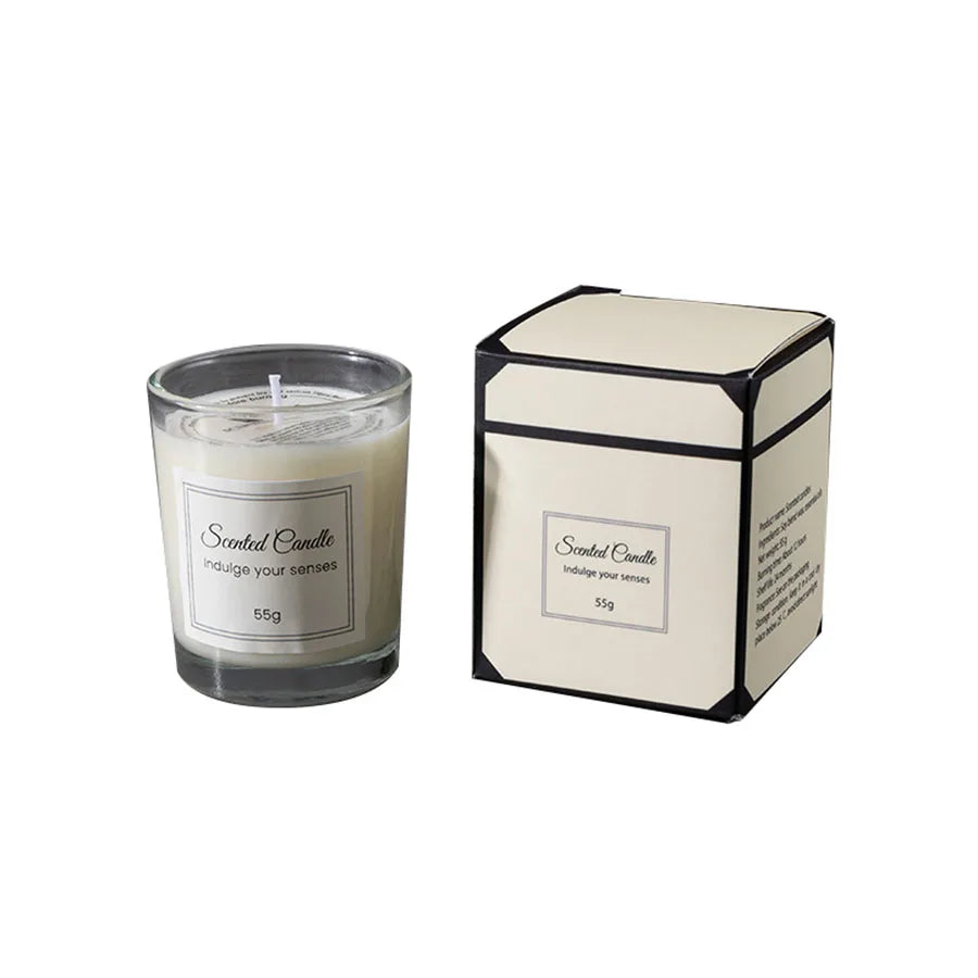 Aromatherapy Candle Premium Gift Box Glass Handmade Soy Wax Smokeless